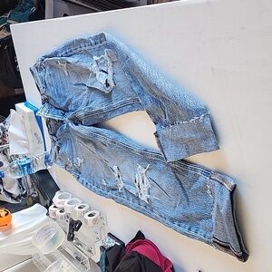 Women's Straight Leg Jeans - Blue